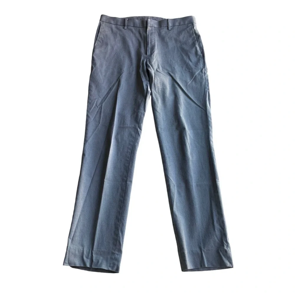 Banana Republic Men’s Slim Fit Trouser Pant Gray Size 31W 29L cotton spandex